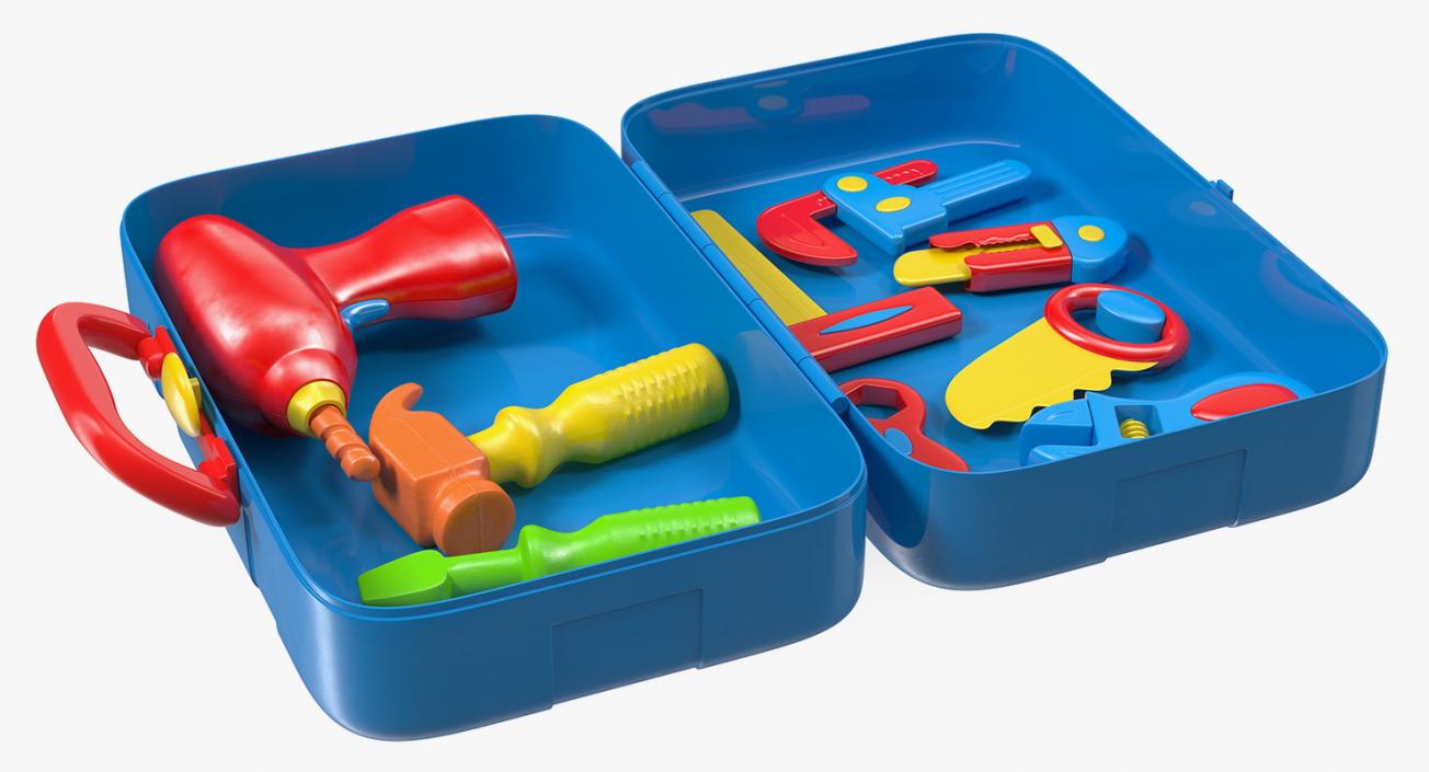 Toy Tools Box 3D Models Set 3D