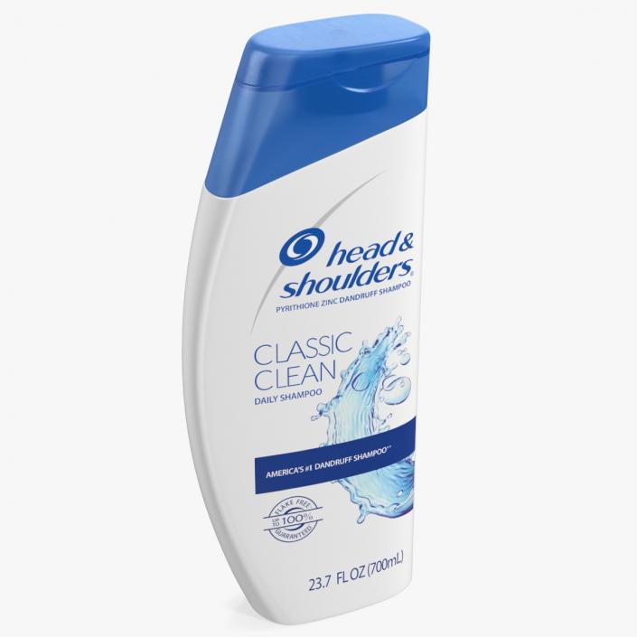 Head and Shoulders Classic Clean Shampoo Bottle 3D