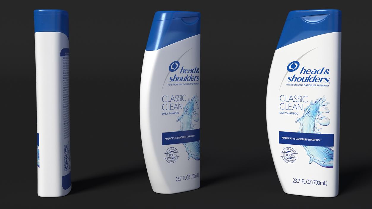 Head and Shoulders Classic Clean Shampoo Bottle 3D