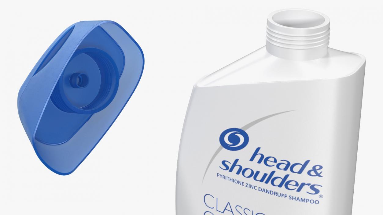 Head and Shoulders Classic Clean Shampoo Bottle 3D