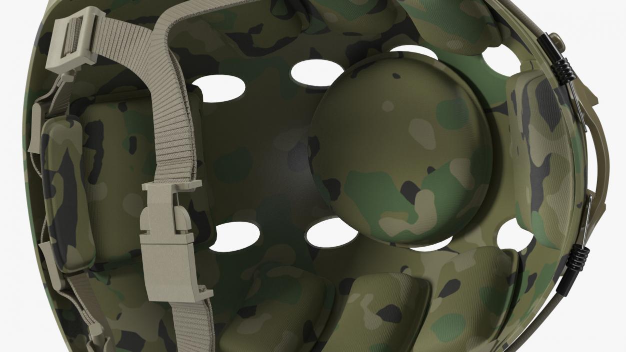 Camouflage Airsoft Tactical Helmet 3D model