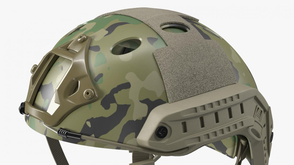 Camouflage Airsoft Tactical Helmet 3D model