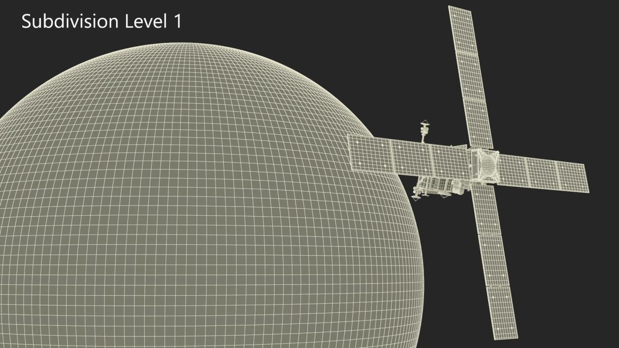 Mars Satellite Orbiting Red Planet 3D model