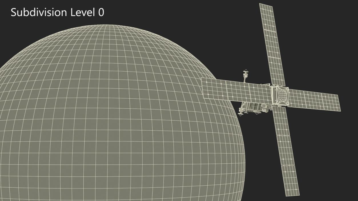 Mars Satellite Orbiting Red Planet 3D model