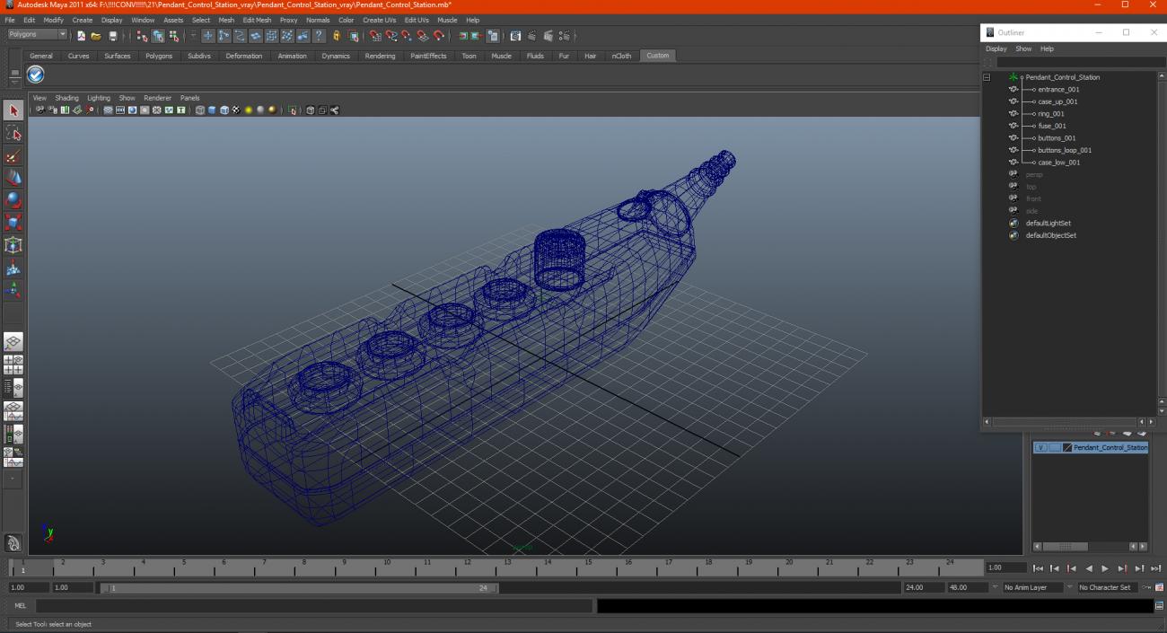 3D Pendant Control Station model