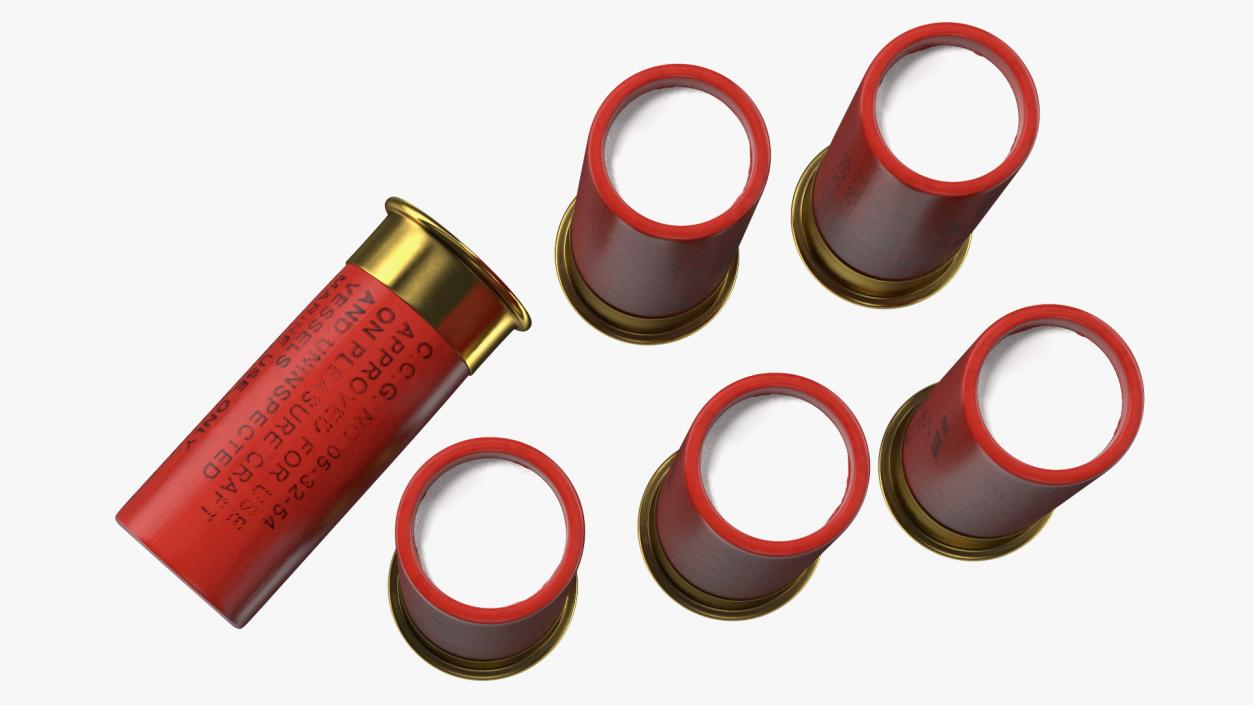 Orion Marine Aerial Flares 12 Gauge Shells 3D