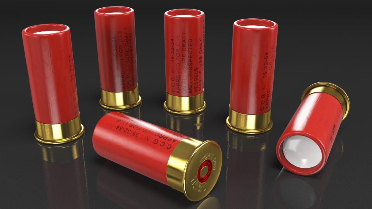 Orion Marine Aerial Flares 12 Gauge Shells 3D