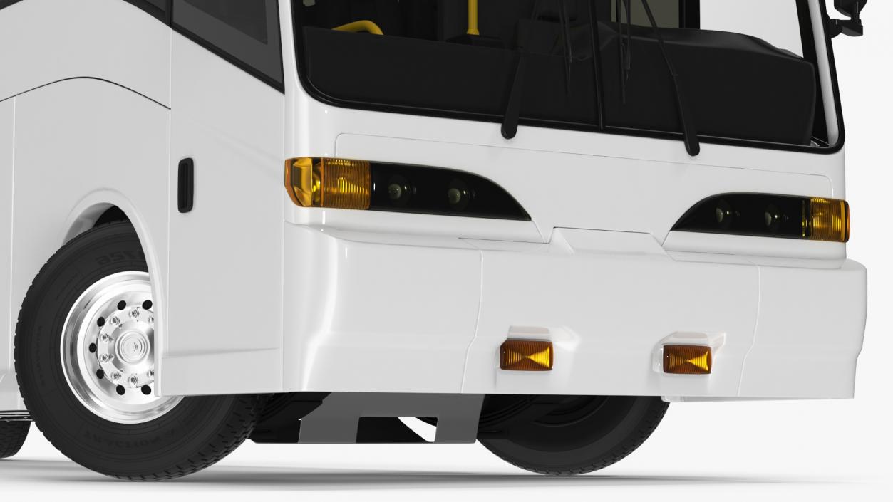 3D model Charter Bus Rigged 2