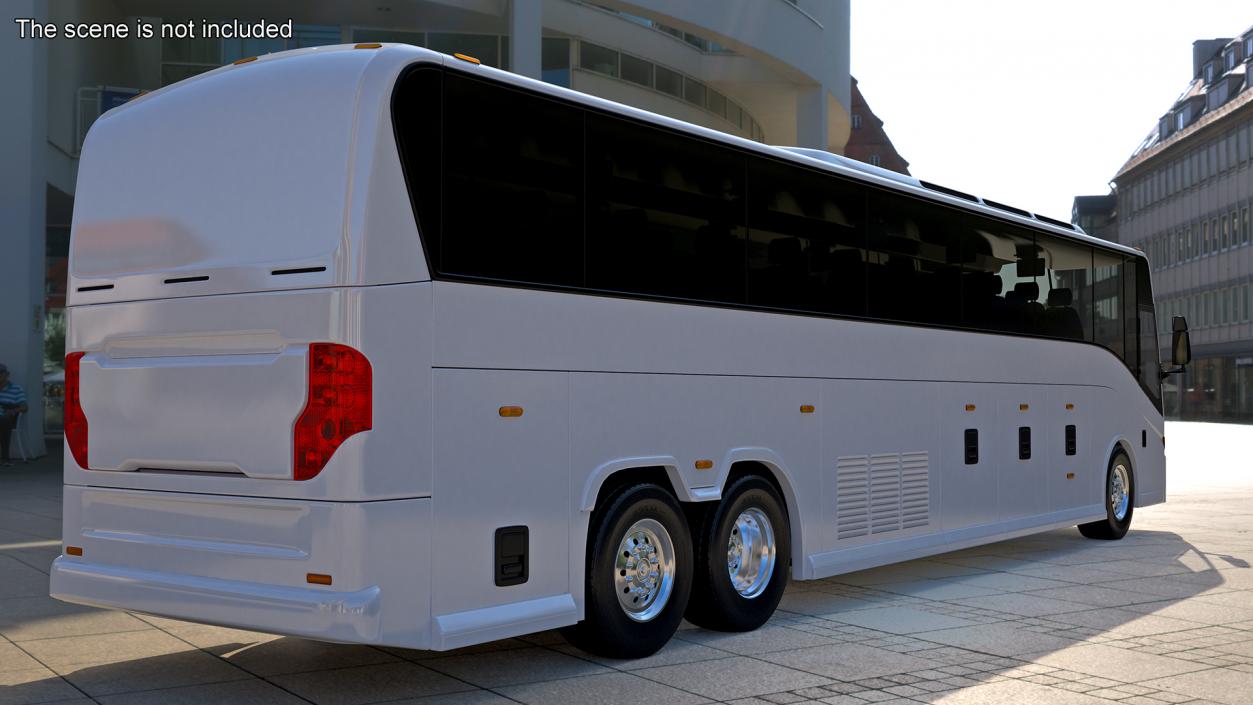 3D model Charter Bus Rigged 2