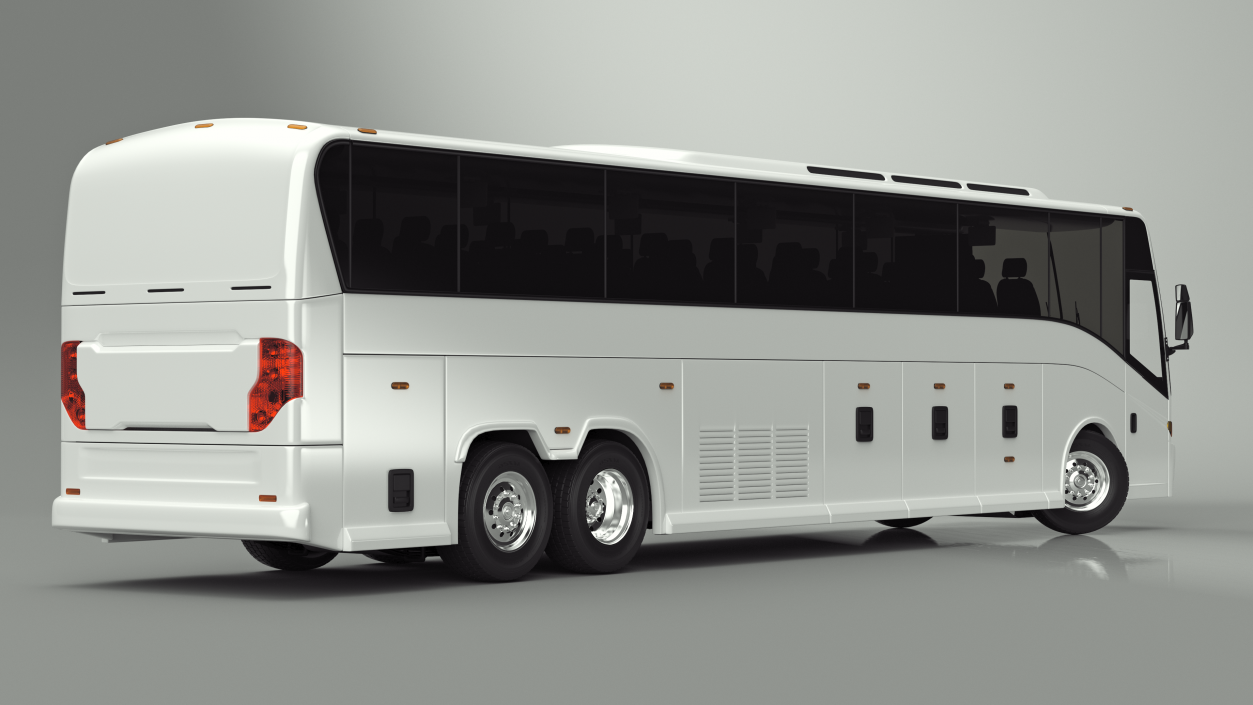 3D model Charter Bus Rigged 2