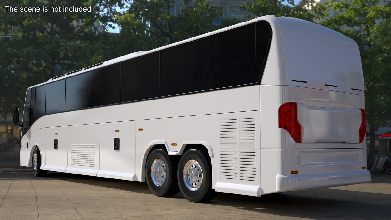 3D model Charter Bus Rigged 2