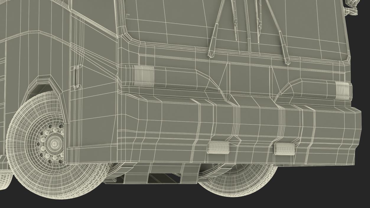 3D model Charter Bus Rigged 2