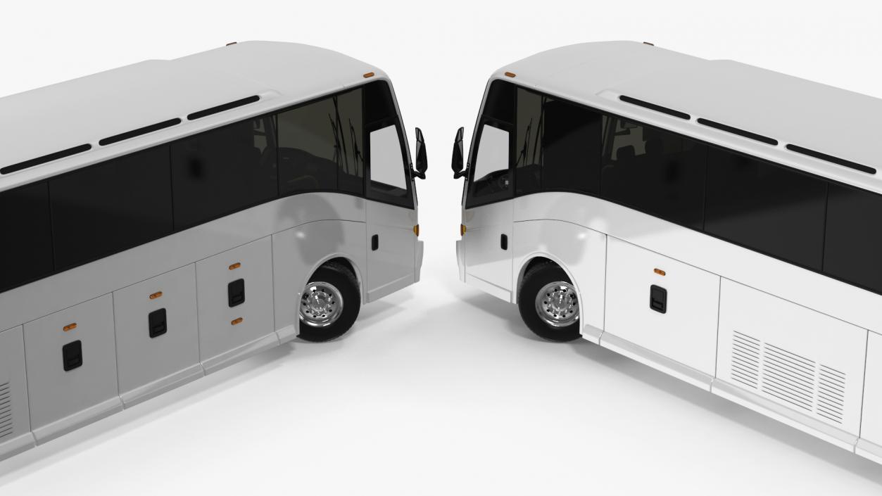 3D model Charter Bus Rigged 2