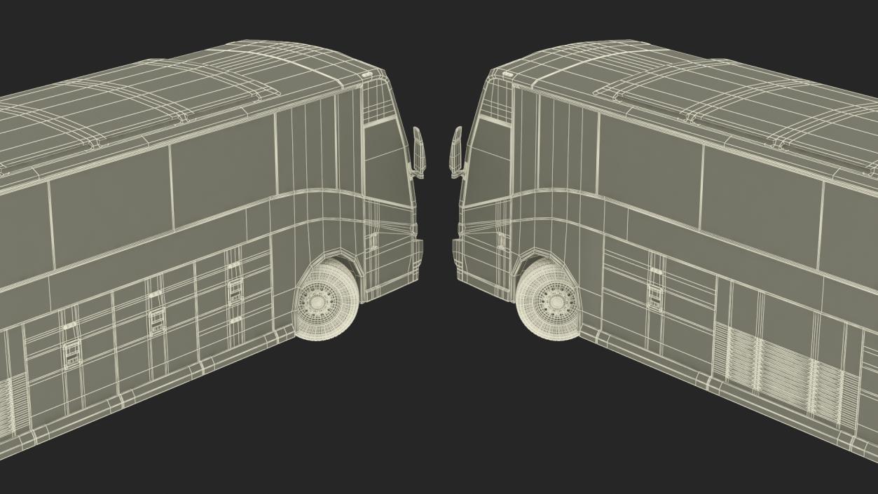 3D model Charter Bus Rigged 2