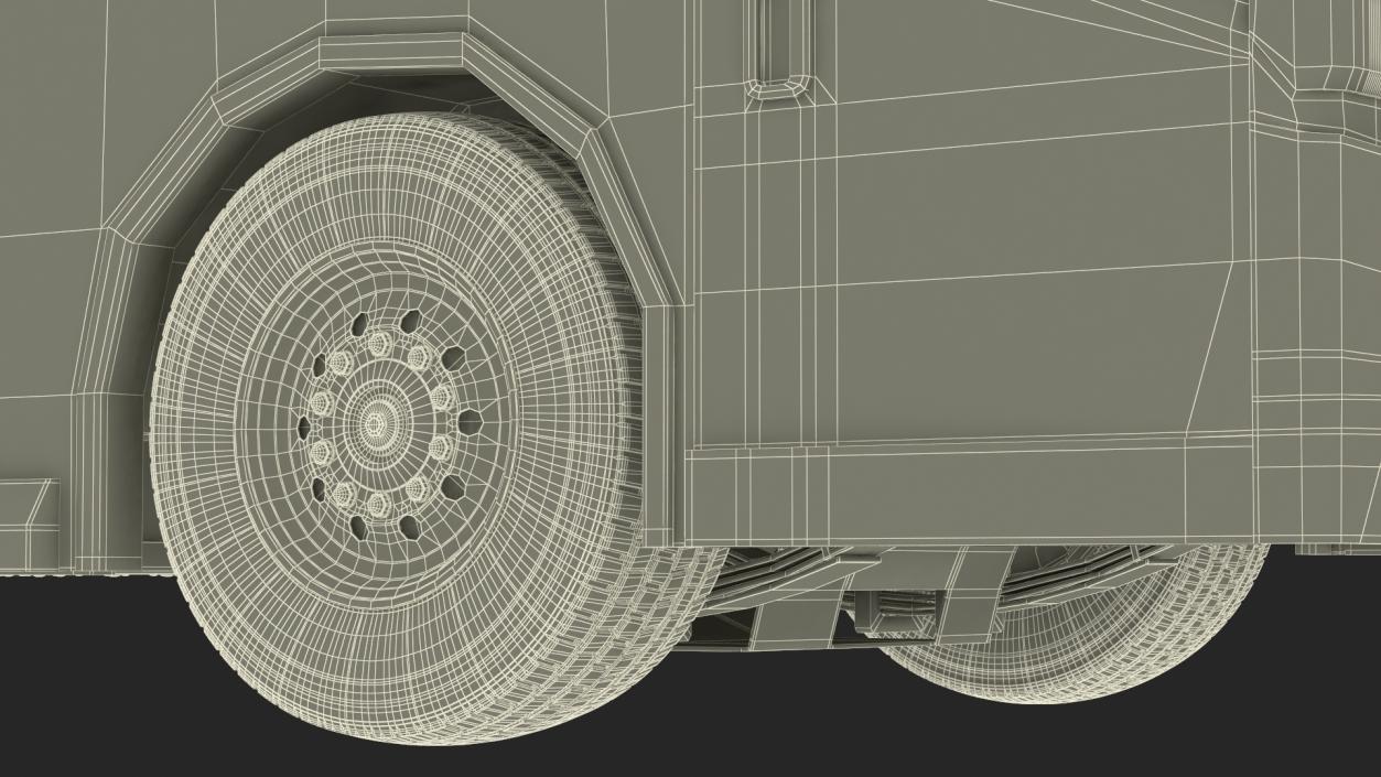 3D model Charter Bus Rigged 2