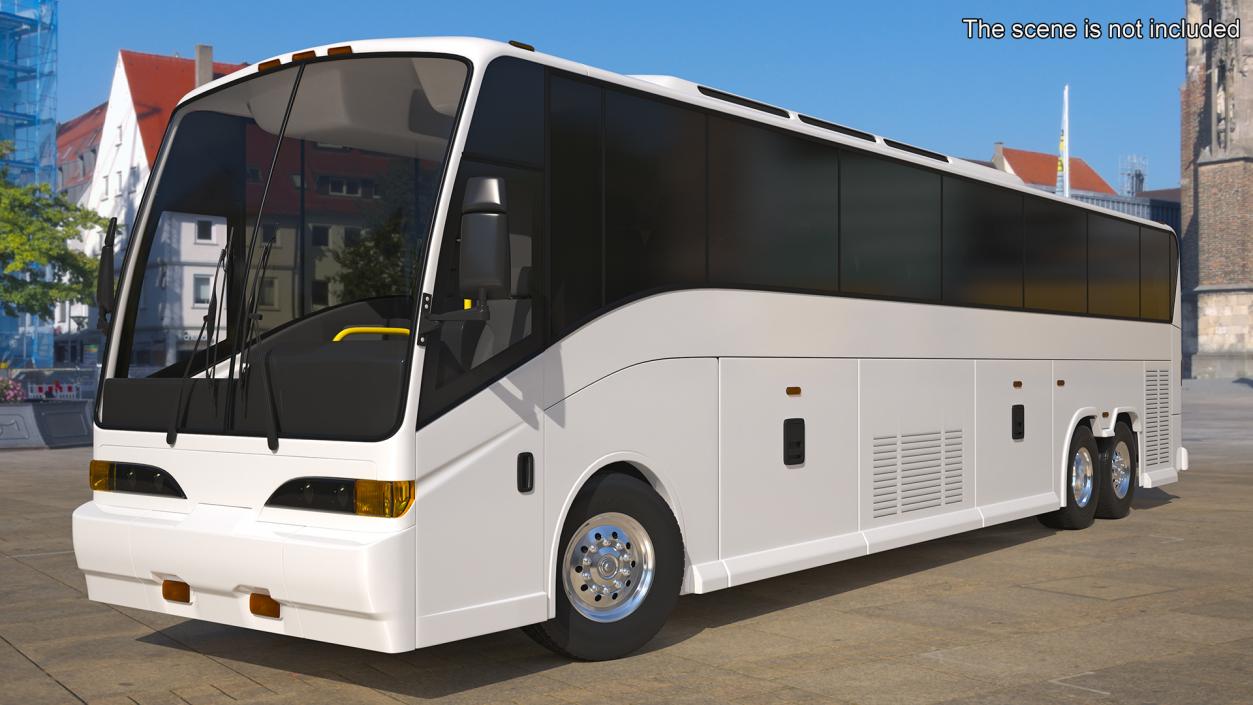 3D model Charter Bus Rigged 2