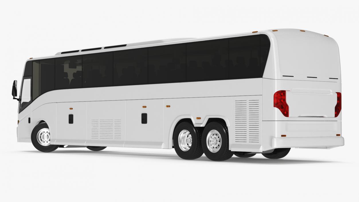 3D model Charter Bus Rigged 2