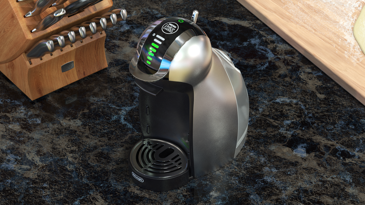 3D Capsule Coffee Machine Dolce Gusto Rigged