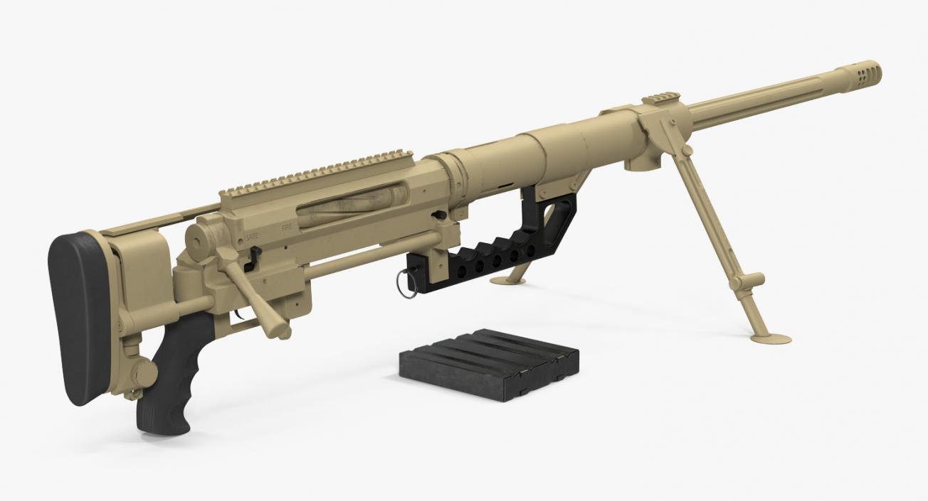 3D Long Range Rifle CheyTac M200 Desert