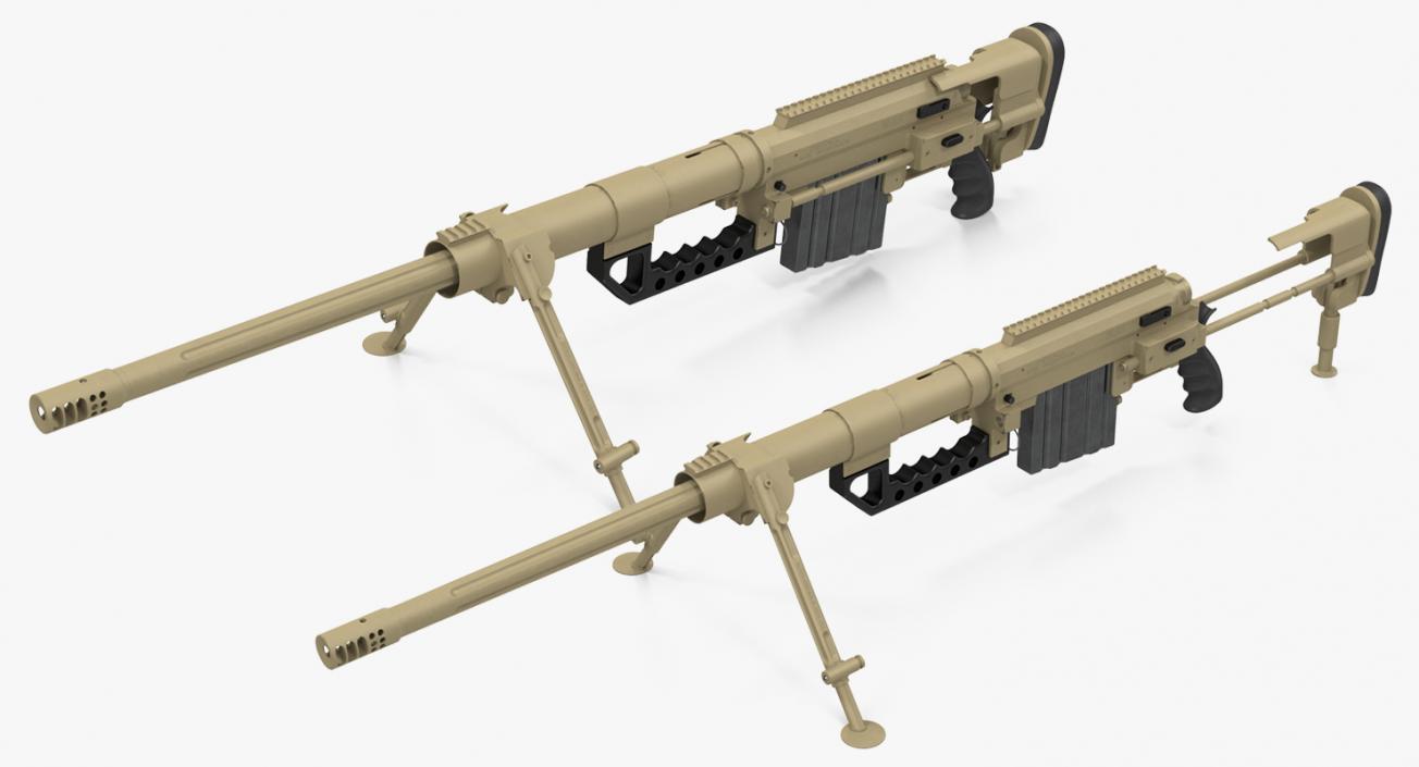 3D Long Range Rifle CheyTac M200 Desert