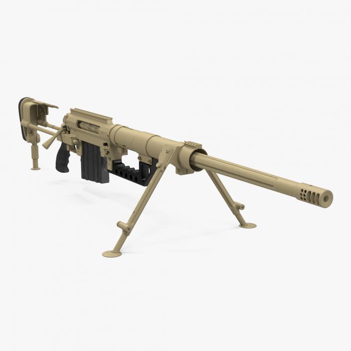 3D Long Range Rifle CheyTac M200 Desert