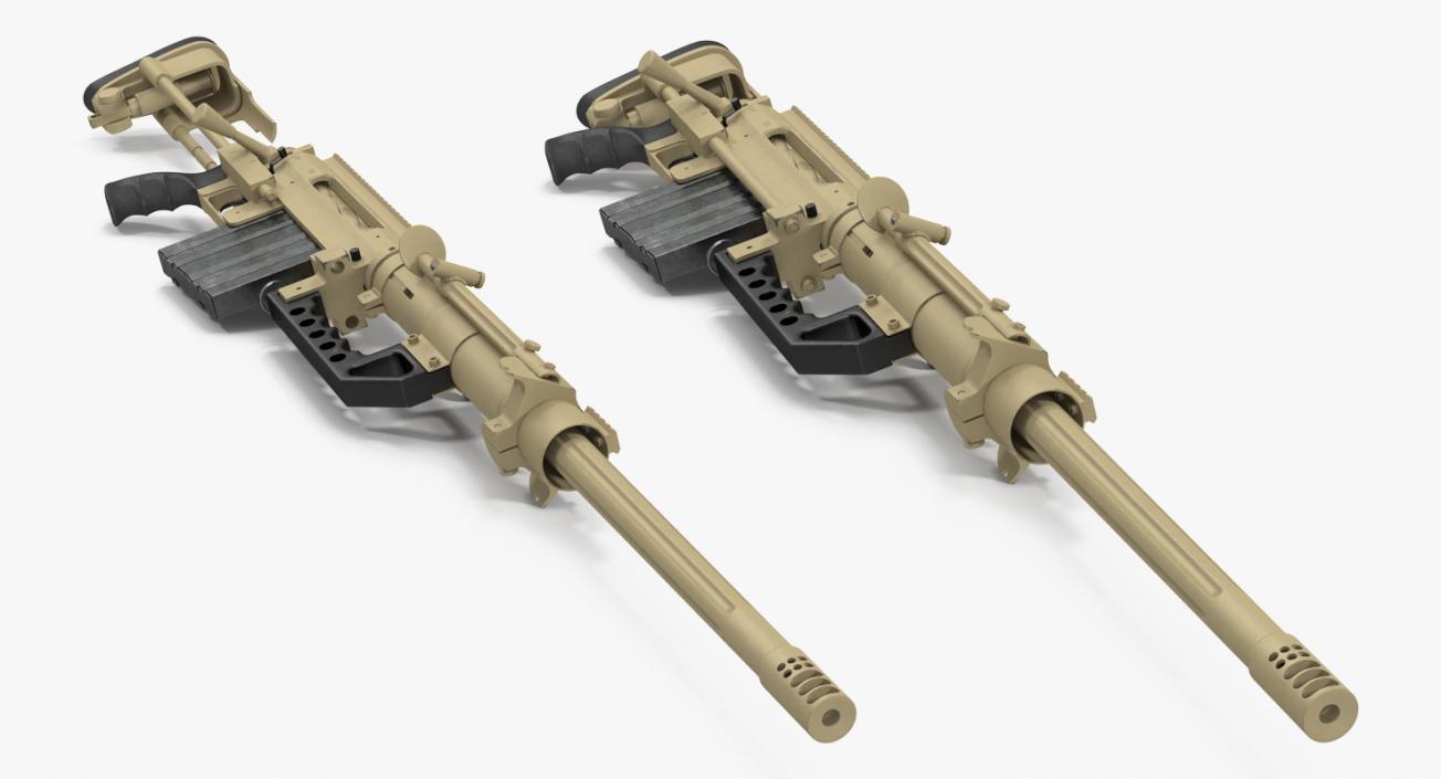 3D Long Range Rifle CheyTac M200 Desert