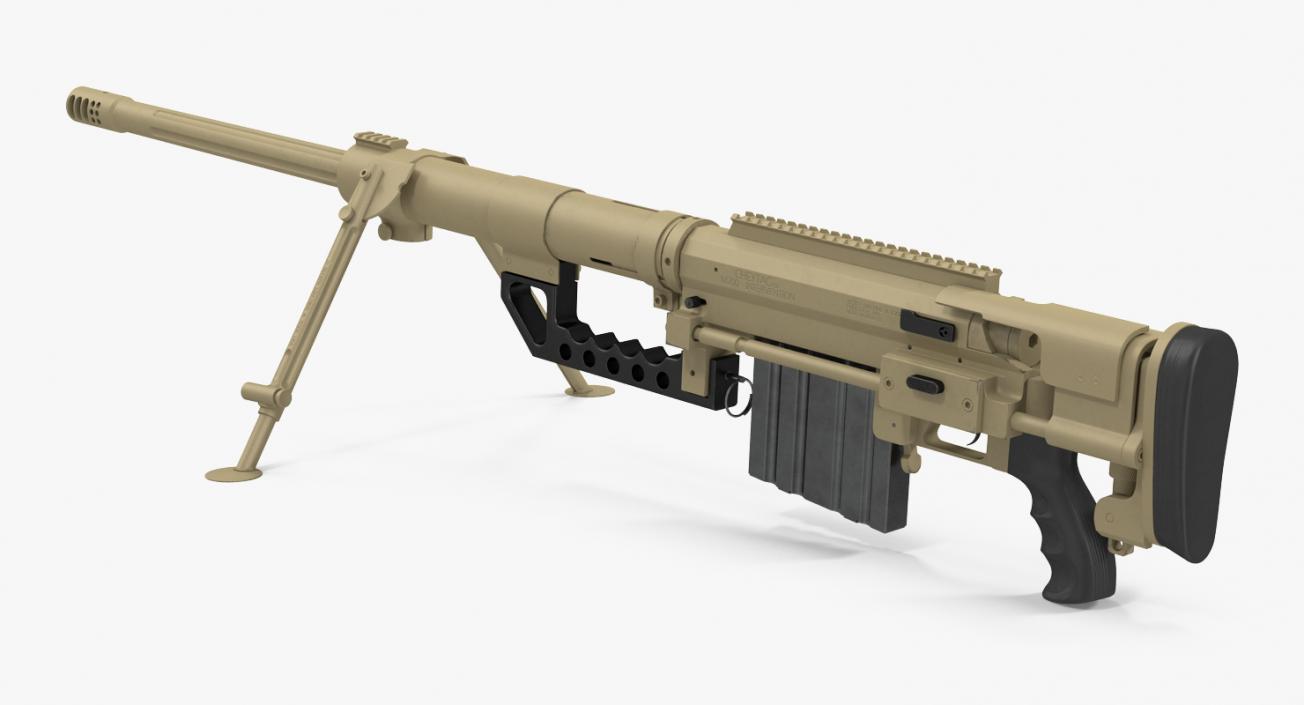 3D Long Range Rifle CheyTac M200 Desert