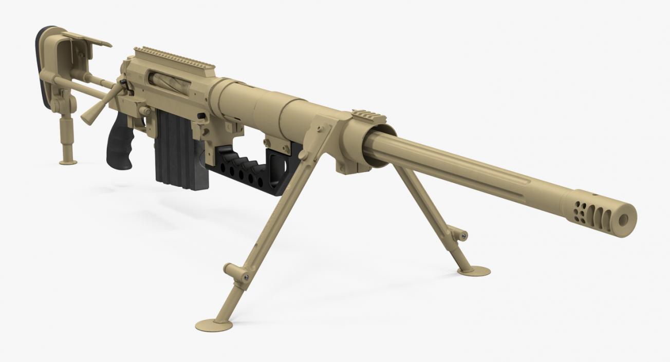 3D Long Range Rifle CheyTac M200 Desert