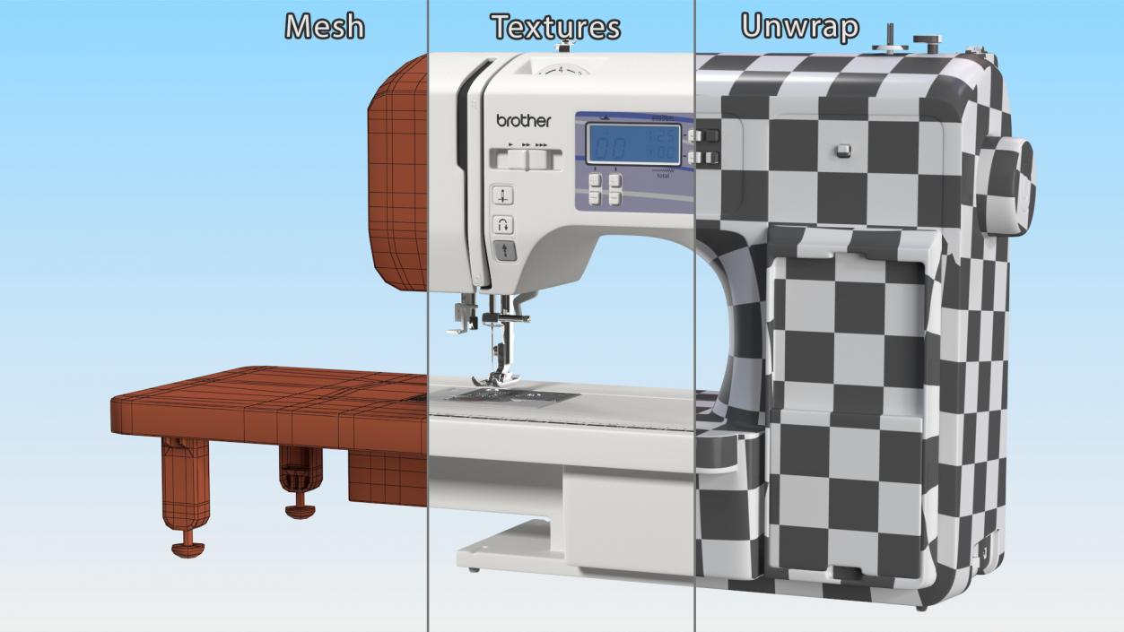 Sewing Machine Brother HC1850 3D model