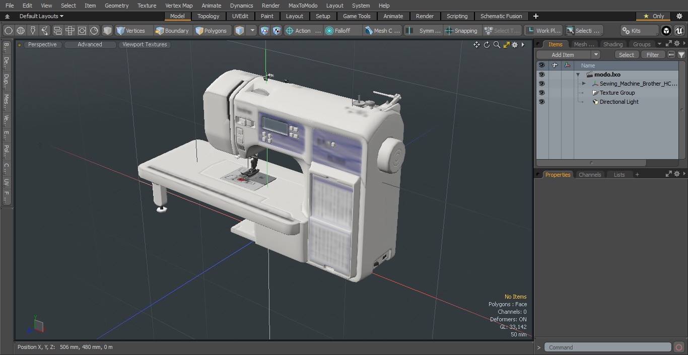 Sewing Machine Brother HC1850 3D model