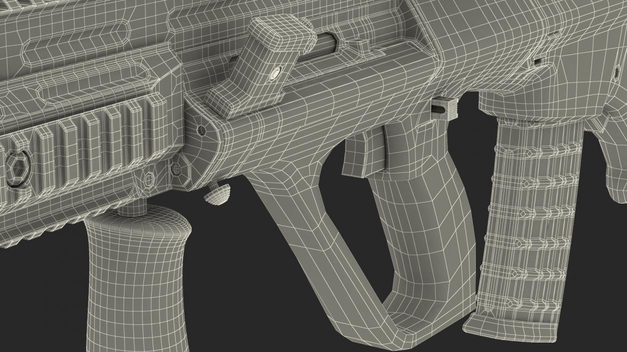 3D Bullpup Steyr AUG with Thermal Scope Trijicon M300W