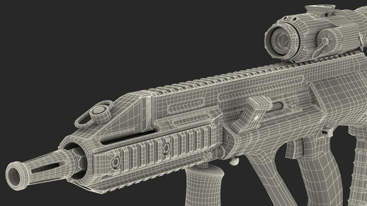 3D Bullpup Steyr AUG with Thermal Scope Trijicon M300W