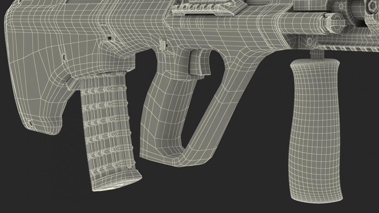 3D Bullpup Steyr AUG with Thermal Scope Trijicon M300W