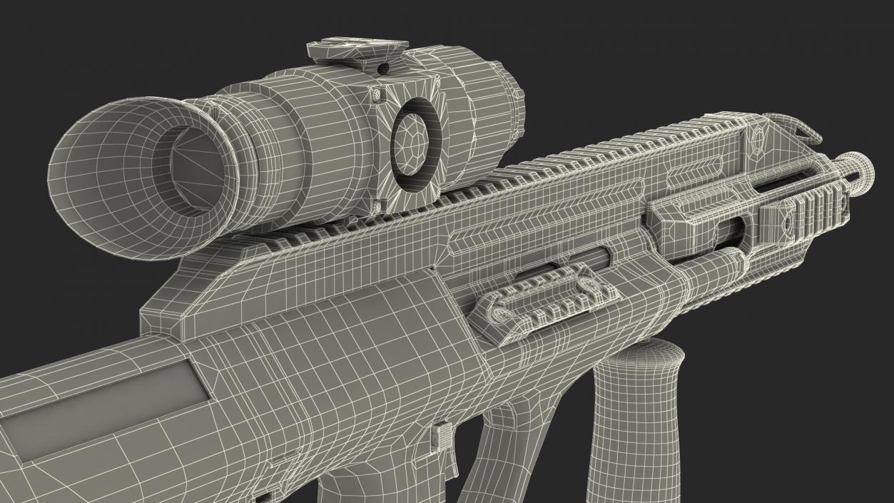 3D Bullpup Steyr AUG with Thermal Scope Trijicon M300W