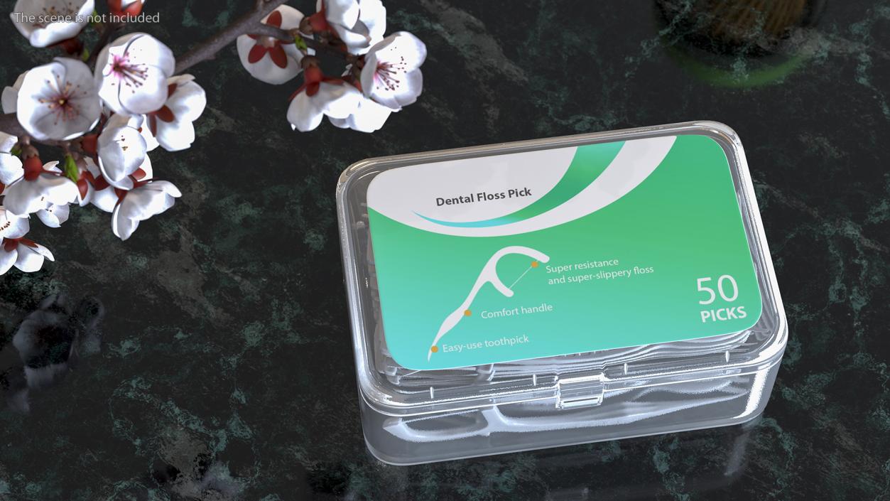 Dental Floss Toothpicks Box 3D