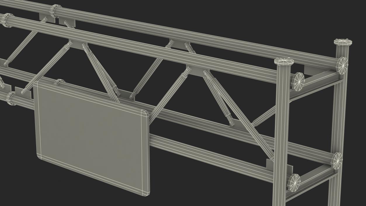 3D Highway Road Signs and Attributes model