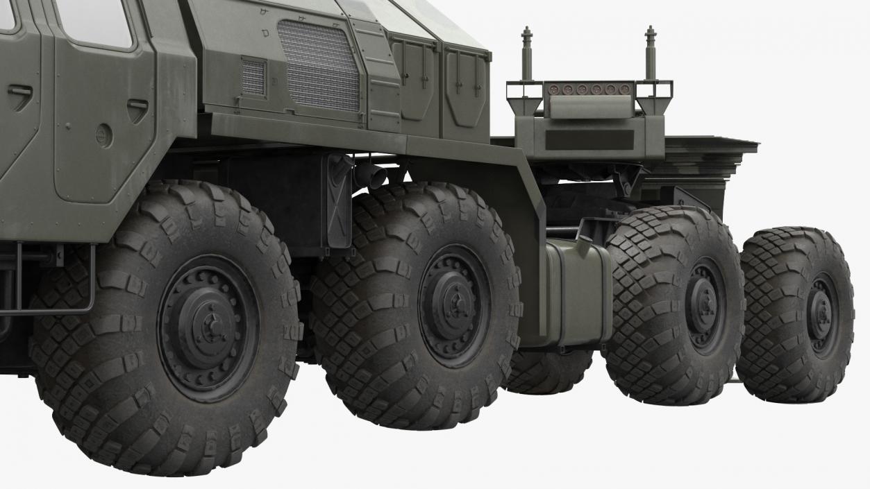 3D MAZ 74106 with Trailer Camouflage model