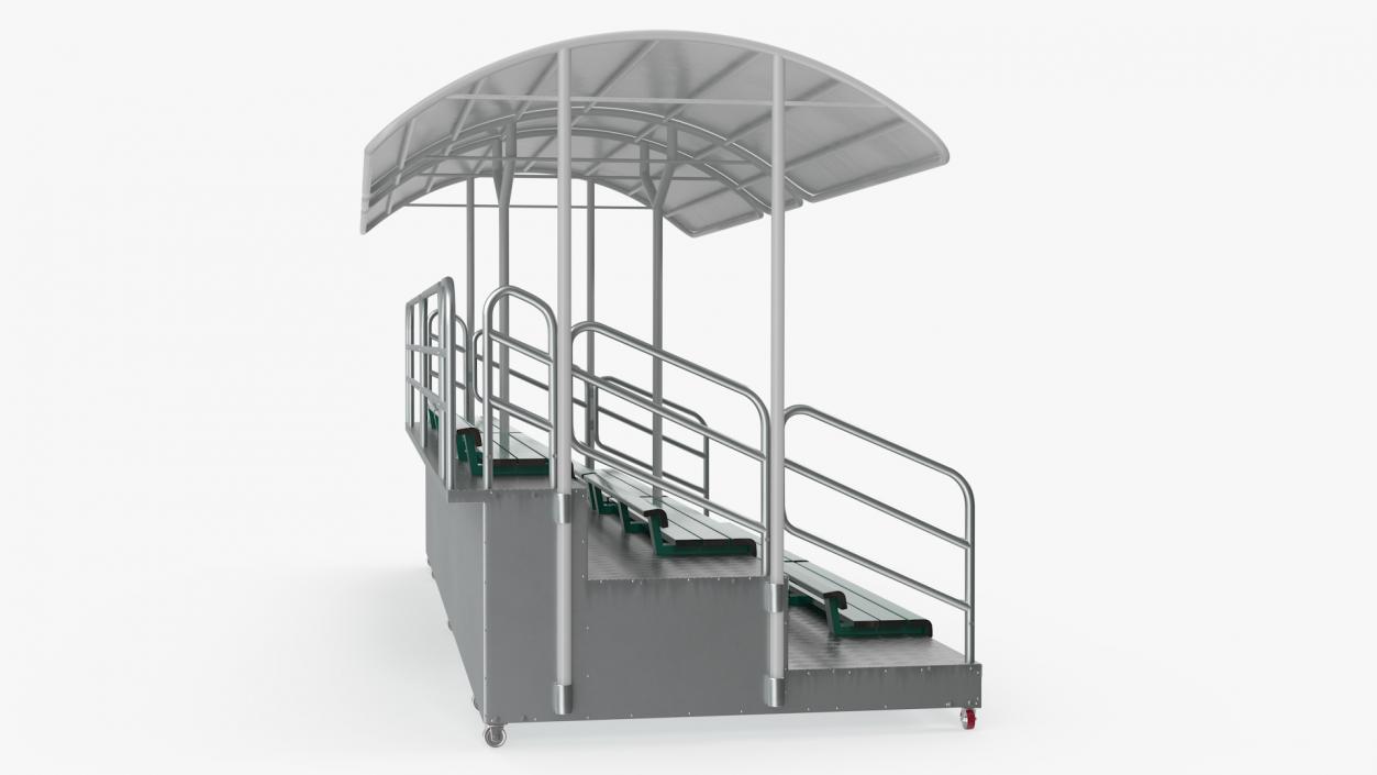 3D Outdoor Movable Grandstand with Canopy Roof model