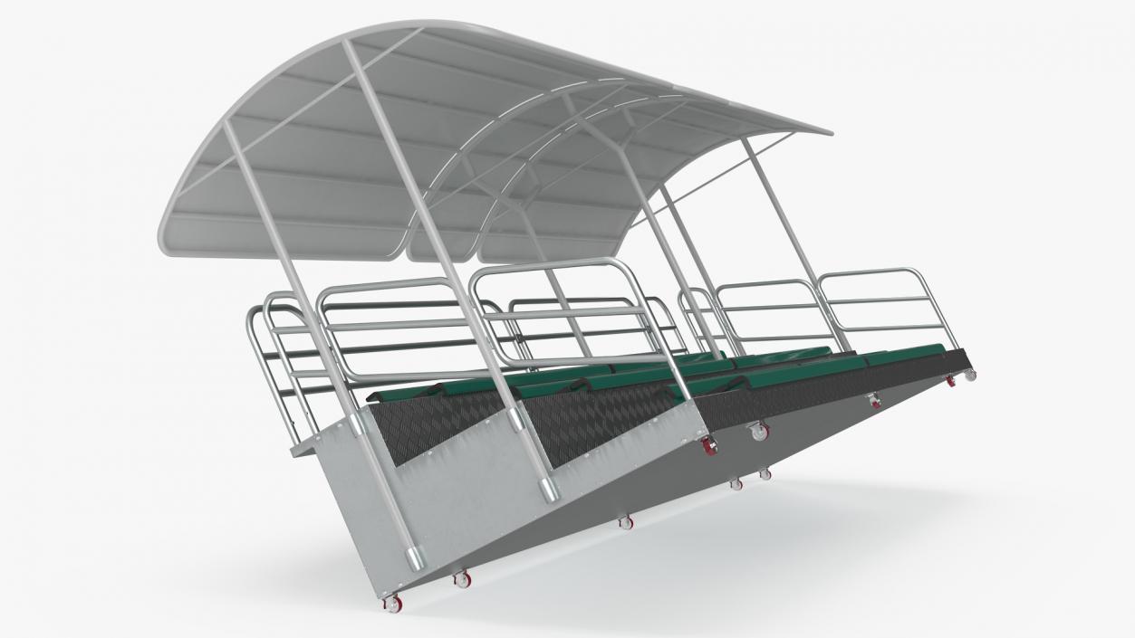 3D Outdoor Movable Grandstand with Canopy Roof model