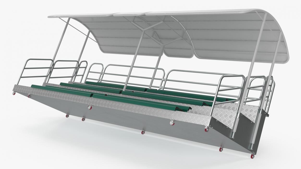 3D Outdoor Movable Grandstand with Canopy Roof model