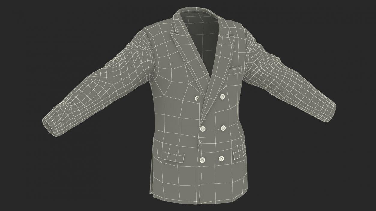 3D Double Breasted Six Button Suit