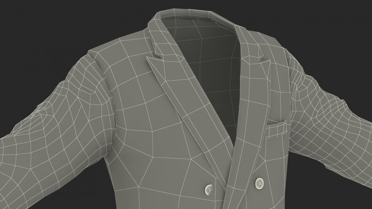 3D Double Breasted Six Button Suit