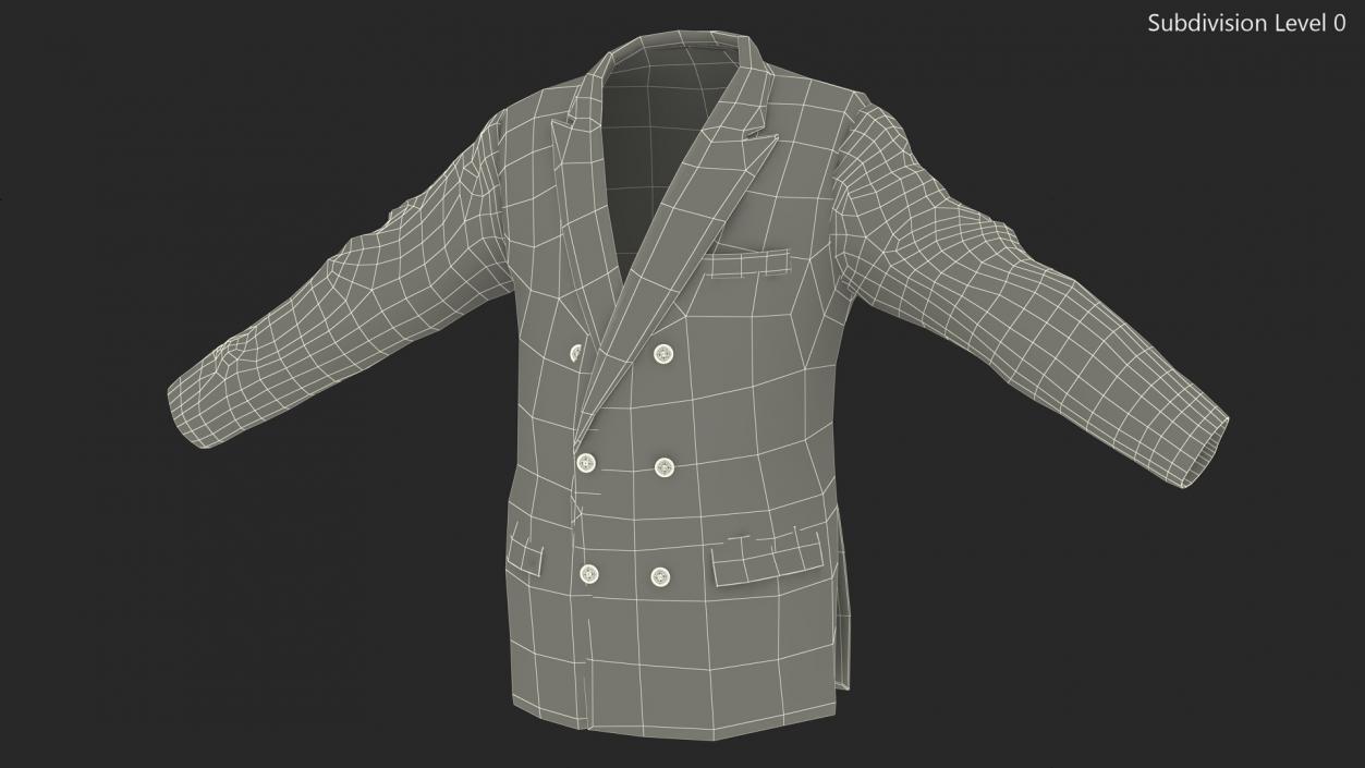 3D Double Breasted Six Button Suit