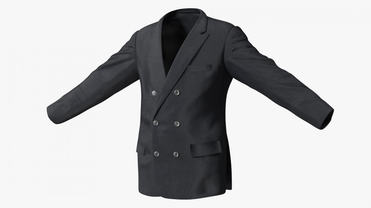 3D Double Breasted Six Button Suit