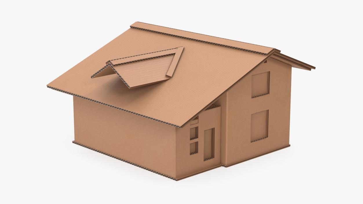 3D model Cardboard House Replica 2