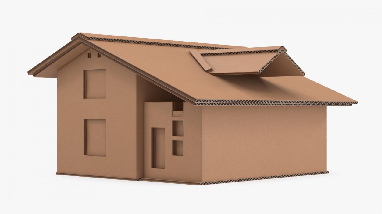 3D model Cardboard House Replica 2