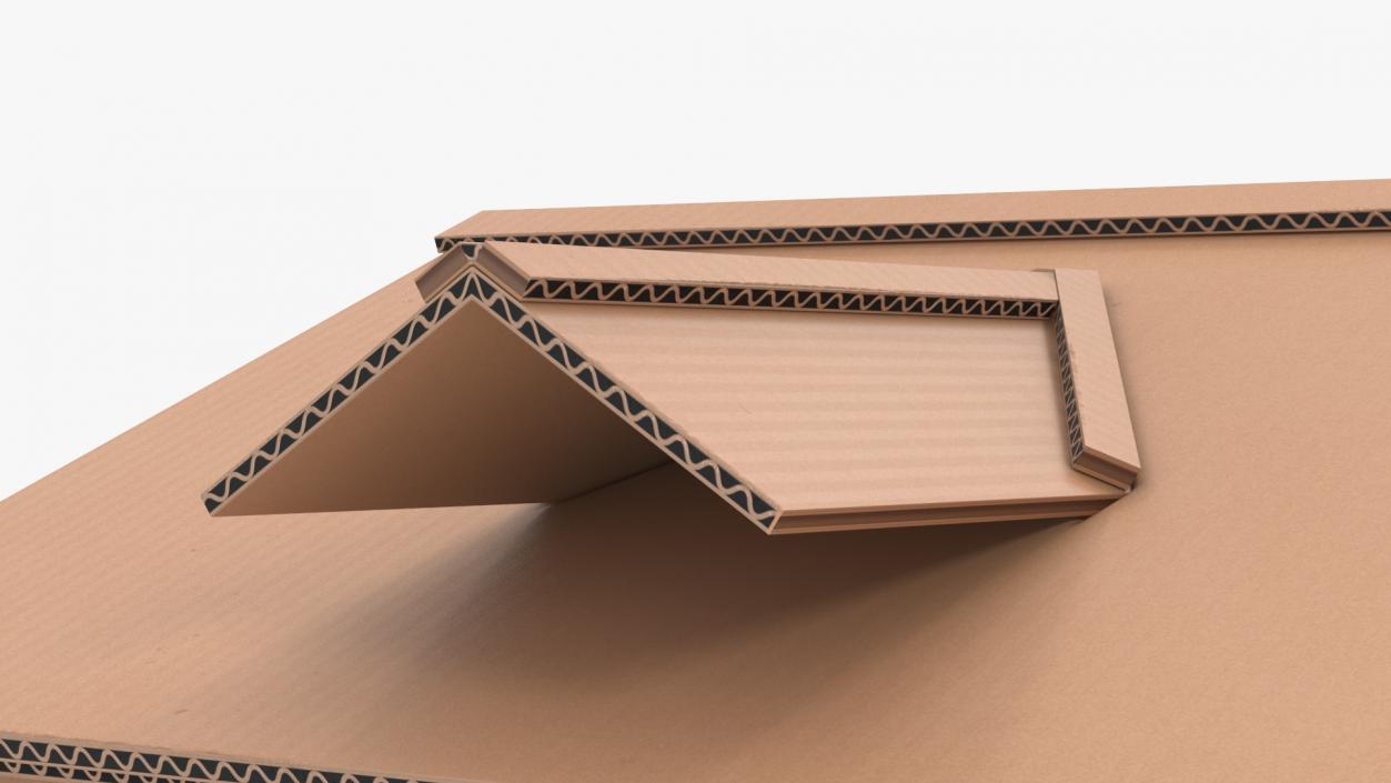 3D model Cardboard House Replica 2