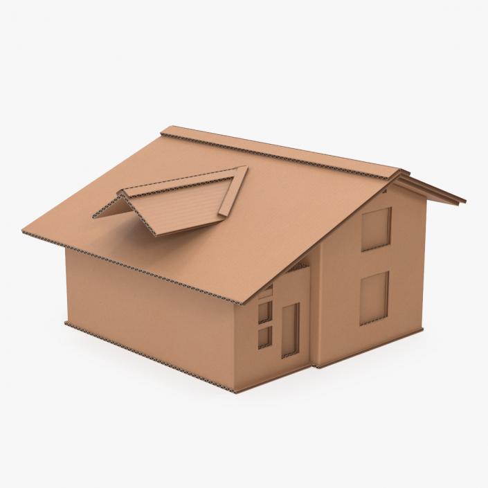 3D model Cardboard House Replica 2