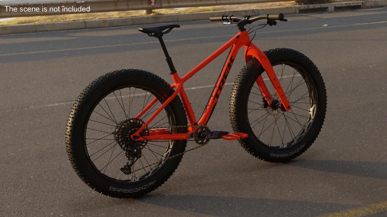 3D model Trek Farley Bike Red