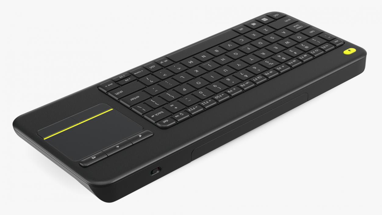 3D Keyboard With Touchpad Black model